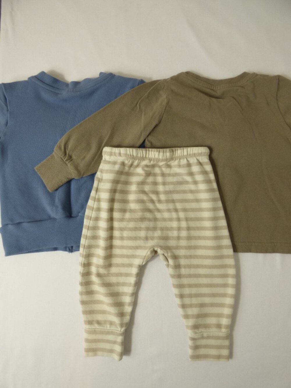 Little Bipsy Cardigan & T-Shirt with Quincy Mae Wiggle Pants Set, Size 12-18 Mos - Picture 3 of 7